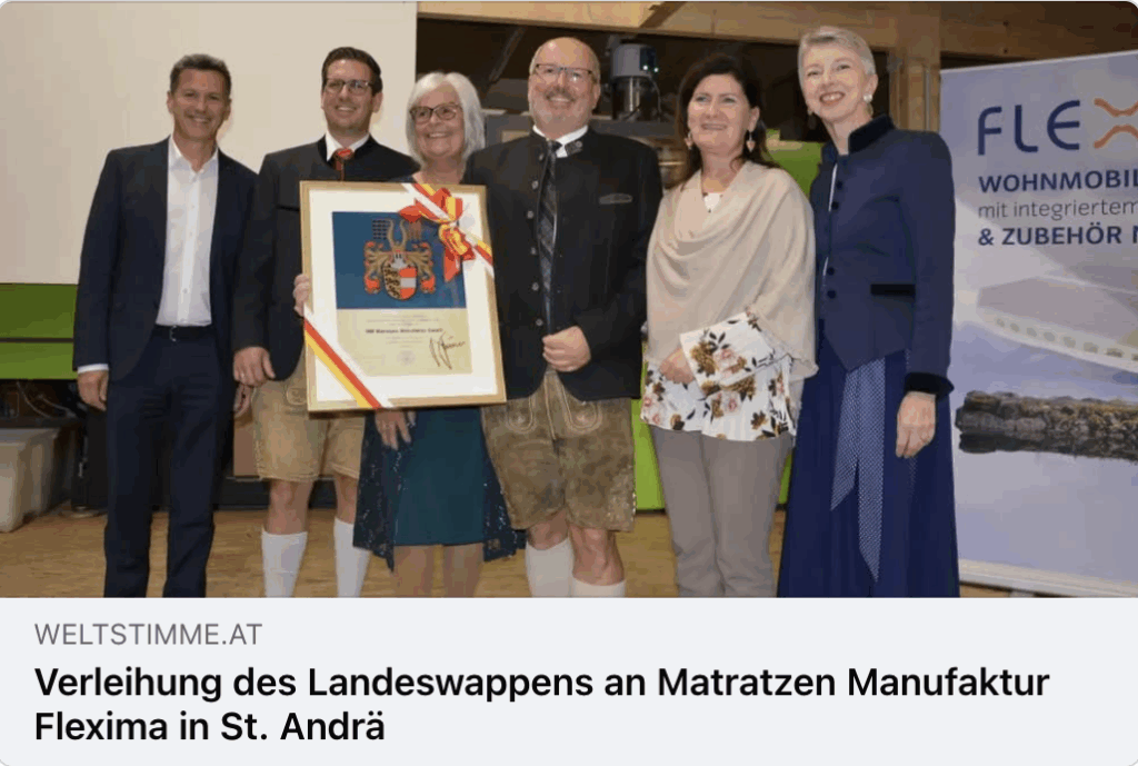 Zeitungsartikel auf Welt Stimme zur Kärntner Landeswappenverleihung